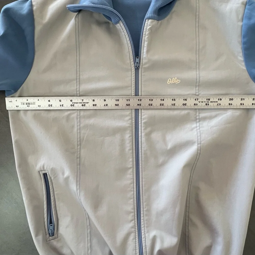 Vintage‎ Odlo Of Norway Two Tone Blue Leisure Athletic Zip Jacket Men’s Size XL